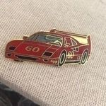 Vintage Red Car Pin Photo 0