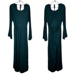 Lulus Moments That Last Hunter Green LS Cutout Jumpsuit XL Photo 2