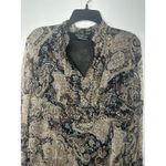 Women’s New York City Design Co Blouse Size L Paisley Sheer V Photo 6