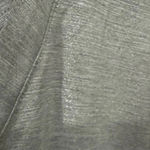 White House | Black Market  Silver Metallic Shimmer Short Sleeve Midi Dress Size M Photo 4