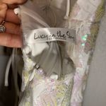 Lucy in the Sky White and Pink Sequin Dress Photo 7