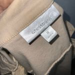 Dress Barn  Vintage Khaki Tan Lightweight Cotton Utility Jacket Shoulder Pads M Photo 10