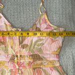 Billabong Sunset Dream Maxi Dress V Neck Strappy Tiered Skirt Boho Beach‎ LG Photo 7