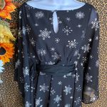 Unique Vintage NWT SMAK PARLOUR Black & Silver Snowflake Batwing Dress 1X-LARGE Photo 4
