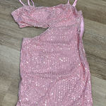Just Quella NWT Women's cowl neck sequin dress - medium with open side Photo 0
