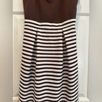Charming Charlie C  Brown&White Dress Size S Photo 1