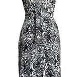 Forever 21 Contemporary Vine Print Mid Length Size Small Soft Cocktail Dress Photo 6