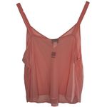 Avenue  Blouse 30/32 Sheer Peach Thin Straps New Photo 1