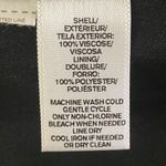 Loft black, navy and white striped, faux wrap midi skirt in size 12. EUC Photo 5