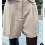 ZARA  HIGH-WAISTED LINEN SHORTS Large NWT Photo 1