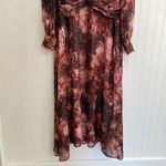 Soft Surroundings Rina Silk Dress in Multi Floral Painterly Blooms Size 10 NWT Photo 7