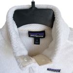 Patagonia Re-Tool Snap-T Pullover Fleece Sweater Small White Raw Linen 25443 Top Photo 9