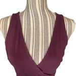 Charlotte Russe Cut Out Sleeveless Crop Top Maroon Women Sz S Photo 5