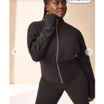 Dark Grey Very Soft Yoga Full Zip Funnel Neck XL Workout Athletic Athlesiure Gray Photo 5