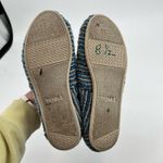Toms Slip On Women's Shoes Size 8.5 Fuzzy Textured Striped Blue, Gray, Black Photo 6