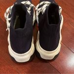 Balenciaga | Navy Blue Knit Speed Trainer High Top Sneakers Socks Size 35 Photo 3