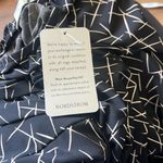 West Kei black and tan geo sleeveless high neck leg slit midi dress | 1X Photo 6