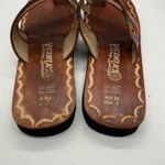 Vicenta's Artisan Boutique‎ Shoes Womens Size 9 Floral Embroidered Sandals Brown Photo 5
