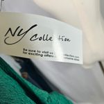 Ny Collection Emerald Green Textured Button Front Jacket Size 14 Career New Photo 8