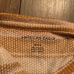 American Eagle Top Striped Shirt Yellow Women’s Medium Photo 1