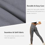 JBT High Waisted Tummy Control Leggings Soft Compression Lifting Sz Med Leopard Gray Photo 4