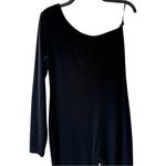 Vintage 90s Velvet Moda International One Shoulder Jumpsuit Size Medium Black Photo 1