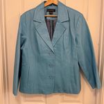 Dialogue Like New Vintage  Leather Blazer Photo 0