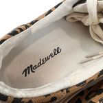 Madewell Sidewalk Cheetah Sneakers Brown Size 6.5 Low Top Lace Up Canvas Casual Photo 8