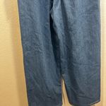 NWT Wide Leg Denim Overalls 6 Blue Photo 4