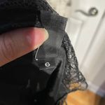 Laundry by Shelli Segal Vintage Satin Lace Retro Tie Whimsygoth sheer belt cap sleeve Cocktail party top blouse Women Sz 6 Photo 4