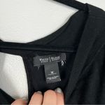 White House | Black Market WHITE House Black Market Knit 3/4 Sleeve Sweater Black Sz M Photo 4