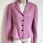 Jones New York textured pink blazer jacket size 4 Photo 6