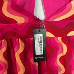 Nasty Gal  Wave Print Halter Neck Wide Leg Jumpsuit Size 8 New With Tags Photo 5