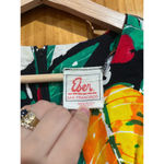 Vintage Made in USA Eber Floral Cotton Sleeveless Sheath Housewife Dress Size 14 Photo 1