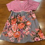 Handmade Cottagecore Floral Fit Flare Homemade V Neck Short Sleeve‎ shirt Womens Large Photo 0