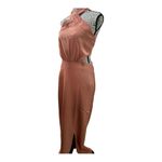 MINK PINK  FINLAY HALTER GOWN WITH SPLIT CLAY color, size Small NWT Photo 7