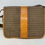 Coach  Signature‎ Canvas Leather Diaper Messenger Bag Brown F77004 Photo 1