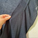 Free People Navy Blue Sheer Short Sleeve Blouse Womens S Lace Boho Fall Flutter Photo 7