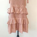 House of Harlow 1960 Blush Tiered Mini Dress Pink Size L Photo 4