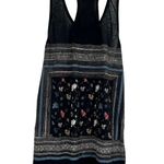 All Saints black floral boho burn out tank top pull over shirt size medium Photo 0