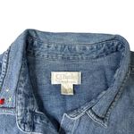 cj banks Vintage  Denim Christmas Button Down Shirt 2XL Photo 4