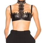 Alexander McQueen Leather Lace Harness Bra Black Photo 1