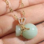 18K Gold Plated Chinese Money Bag Necklace Photo 4