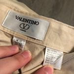 Valentino Garavani vintage valentino tan button up dress shirt Photo 3