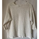Tapemeasure brand White crochet Open Knit Textured Sweater Med Photo 4
