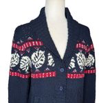Tommy Bahama M Ocean Deep Tropical Fairisle Nordic Cardigan Sweater Jacket Photo 1