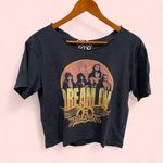 Chaser Cute crop Aerosmith dream on short sleeve raw neckline t-shirt  Photo 1