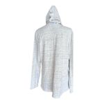 Cuddl Duds  Light Gray Hooded Zip Up Sweatshirt Size XL Photo 3