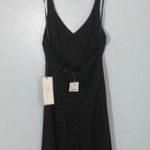 J.Crew  Black Midi Halter Dress Wedding Guest - 100% Silk Size 6, NWT Photo 7