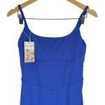 Halara  Backless Corset Split Bodycon Spaghetti‎ Strap Square Neck Dress S NWT Photo 2